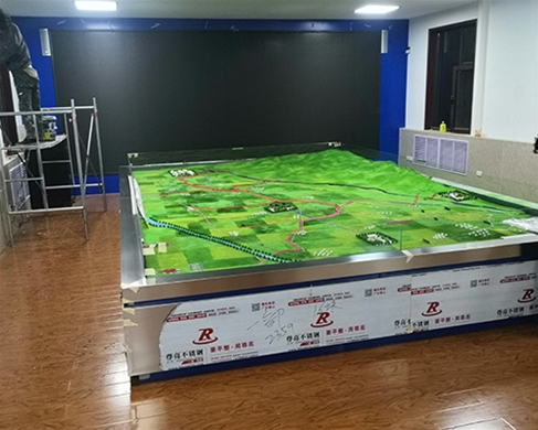 太谷自來(lái)水廠管道沙盤模型